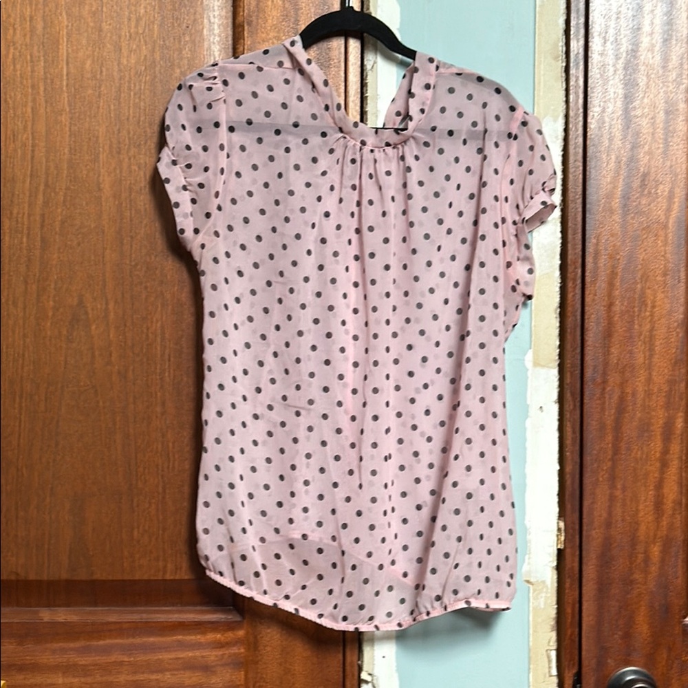 Pink Polka Dot Women's Top New York and Company